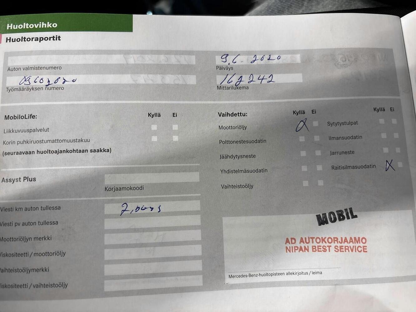 Mercedes-Benz B vaihtoauto