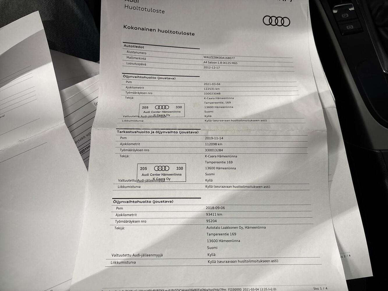 Audi A4 vaihtoauto