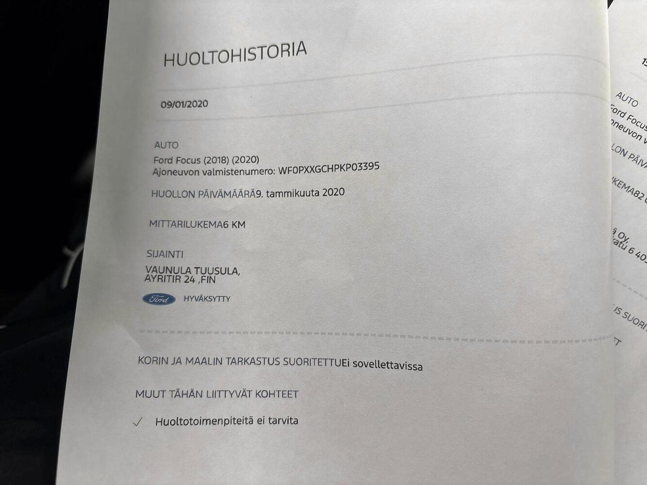 Ford Focus vaihtoauto