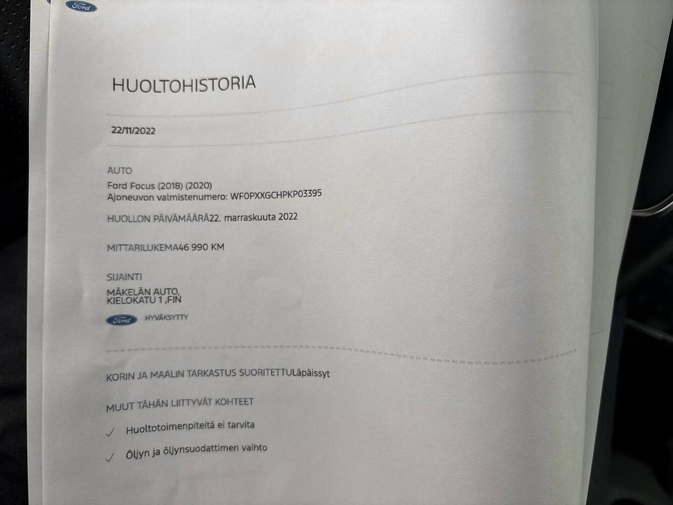 Ford Focus vaihtoauto