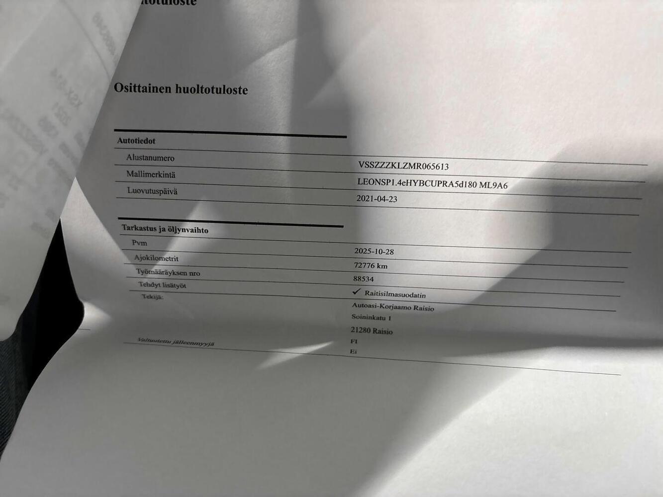 Cupra Leon Sportstourer vaihtoauto