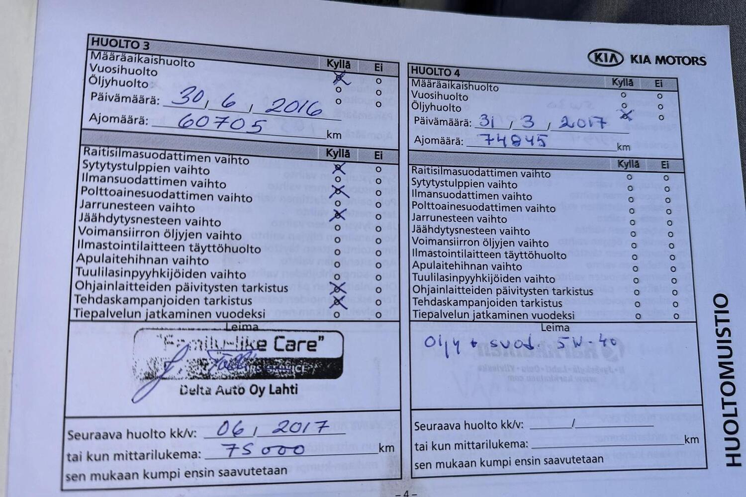 Kia Carens vaihtoauto