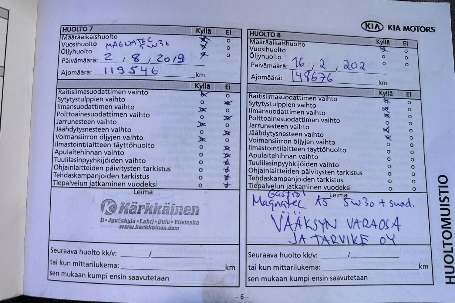 Kia Carens vaihtoauto