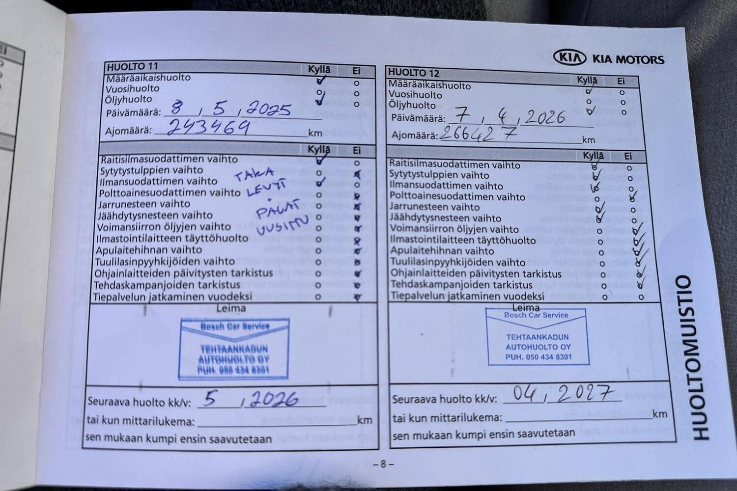 Kia Carens vaihtoauto