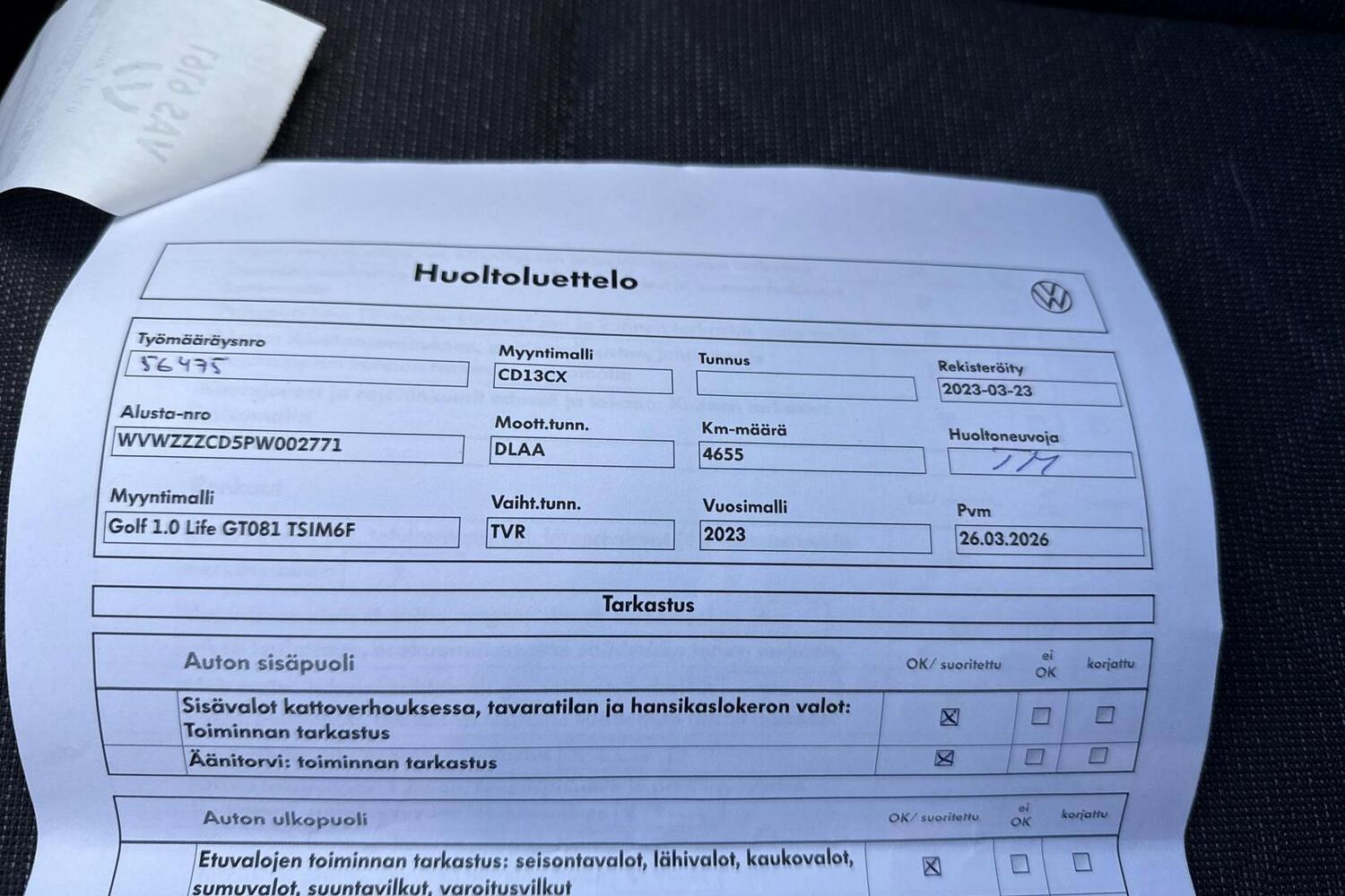 Volkswagen Golf vaihtoauto
