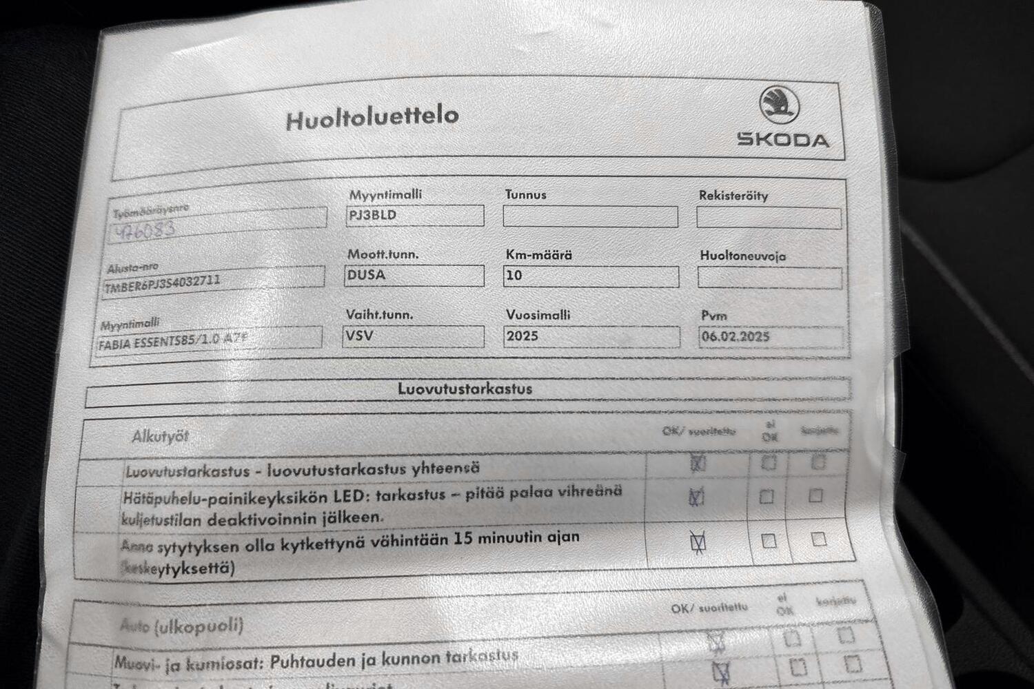 Skoda Fabia vaihtoauto