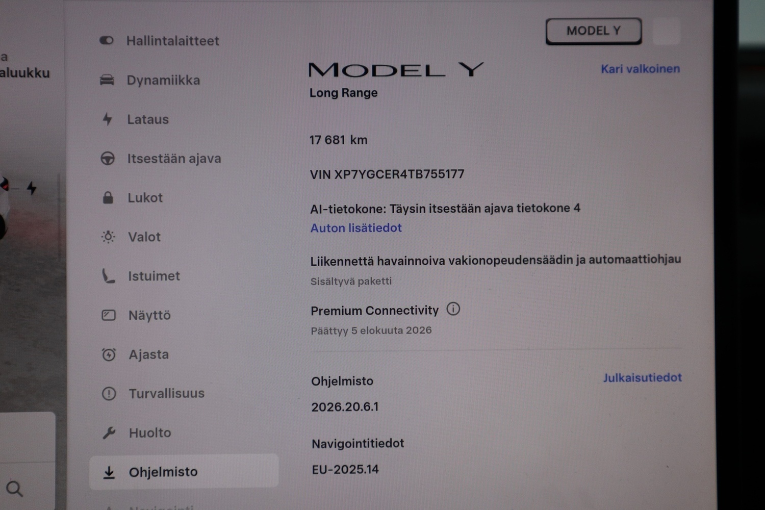 Tesla Model Y vaihtoauto
