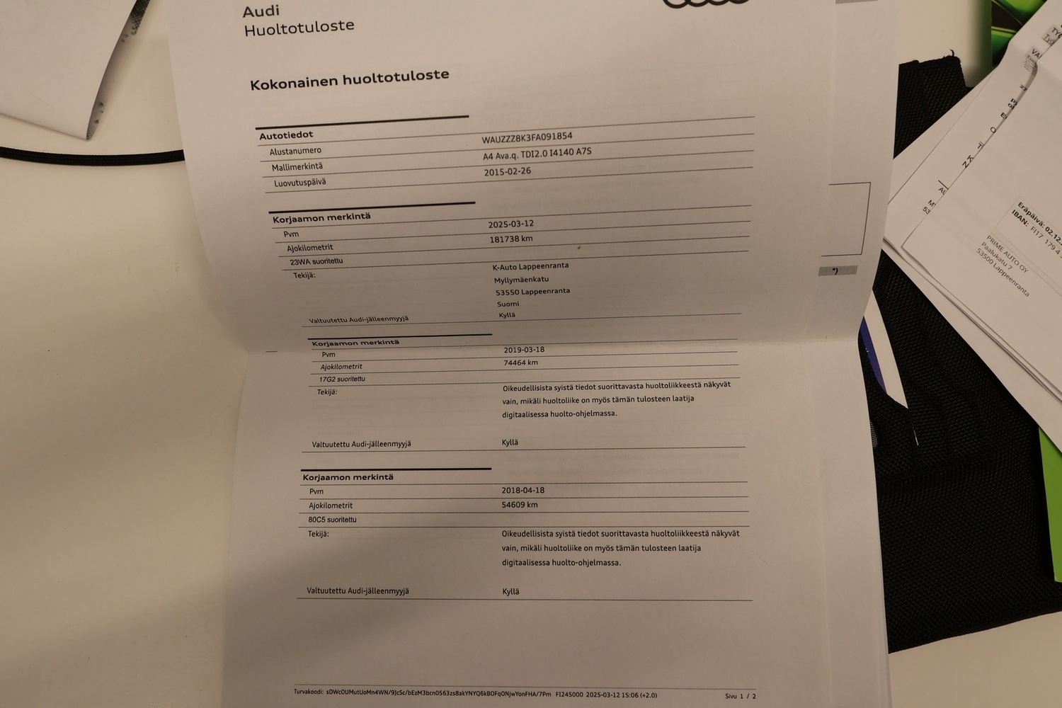 Audi A4 vaihtoauto