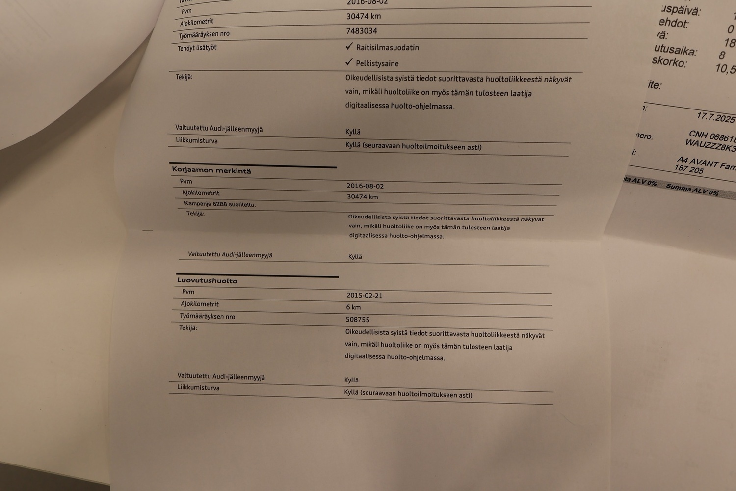 Audi A4 vaihtoauto