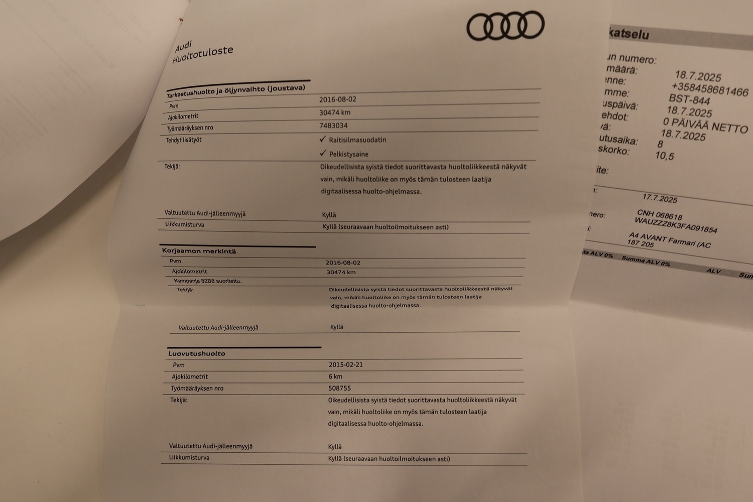 Audi A4 vaihtoauto