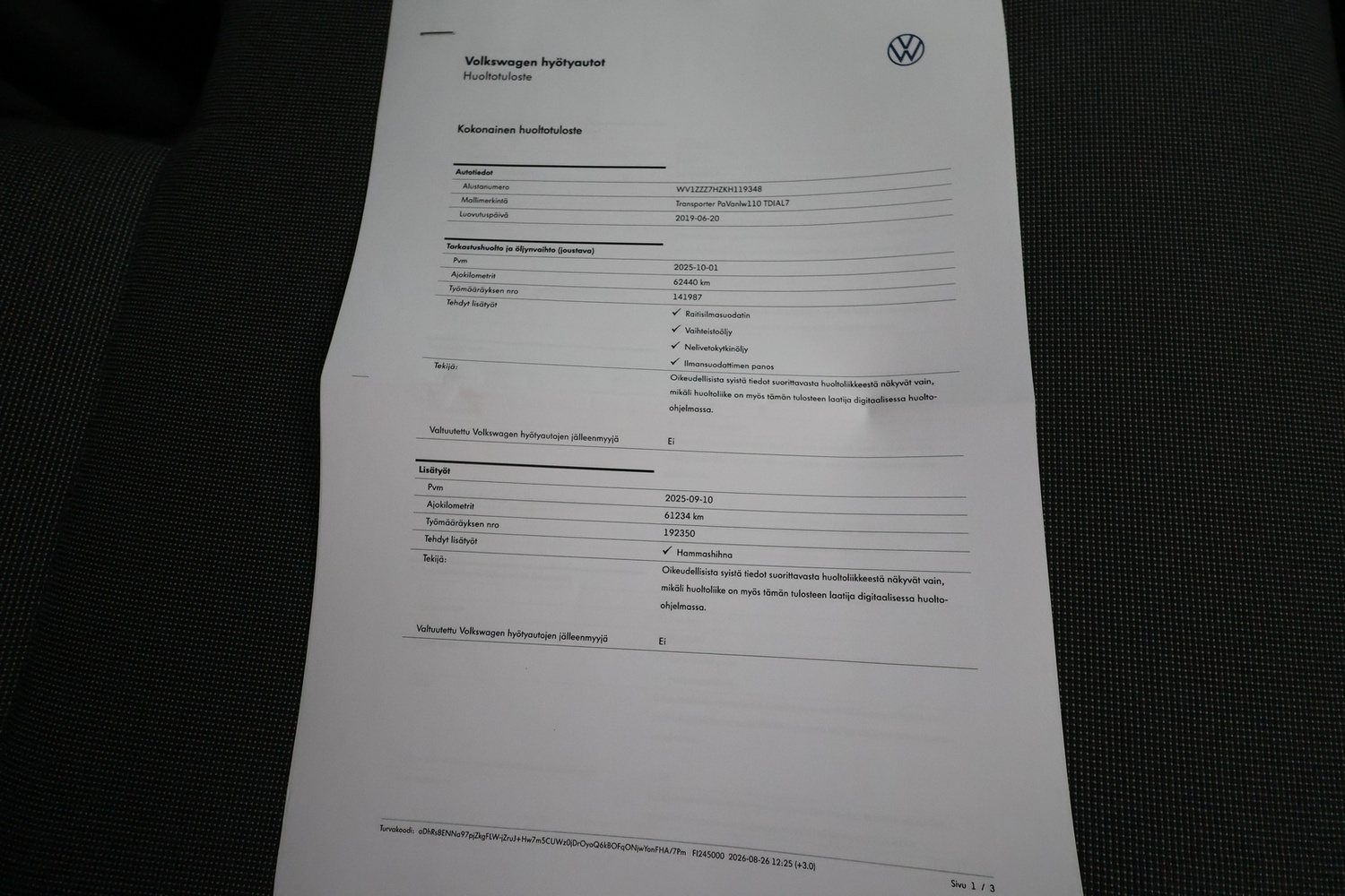 Volkswagen Transporter vaihtoauto