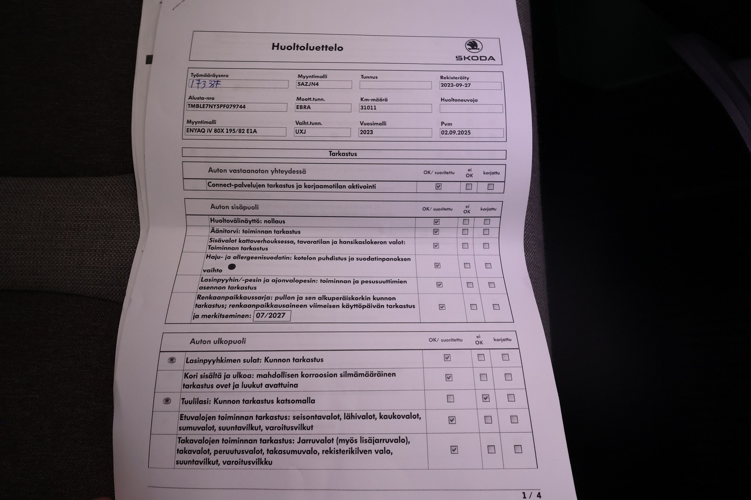 Skoda Enyaq vaihtoauto