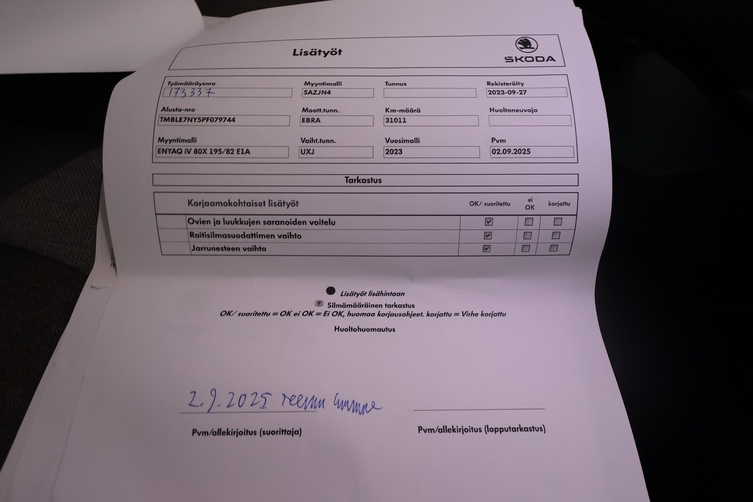 Skoda Enyaq vaihtoauto
