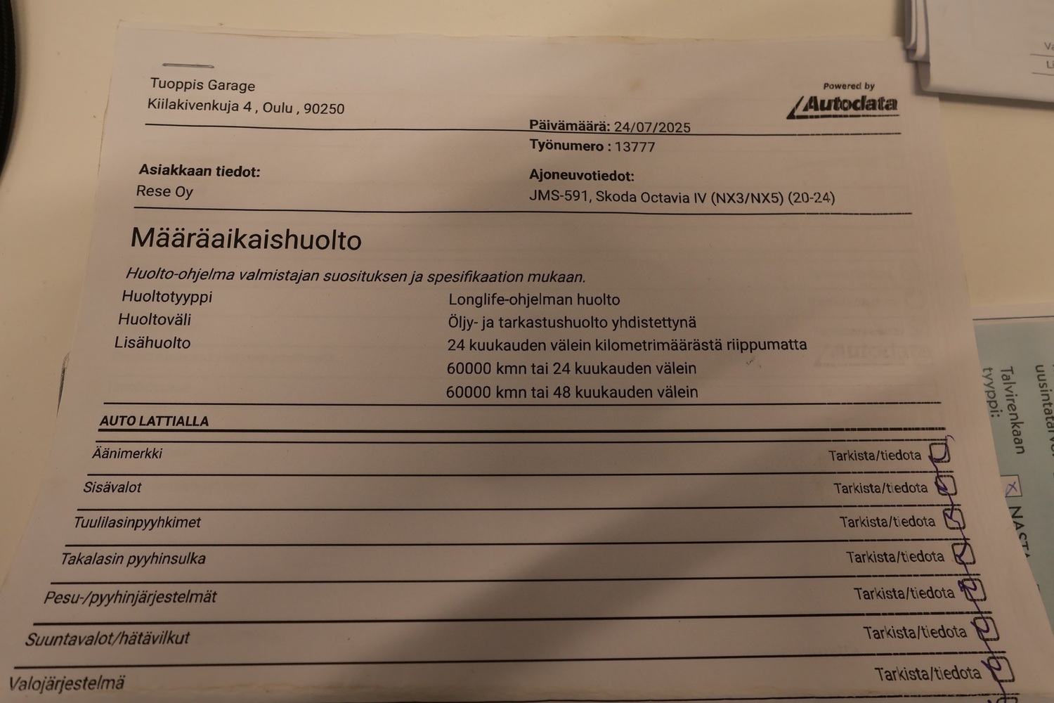 Skoda Octavia vaihtoauto