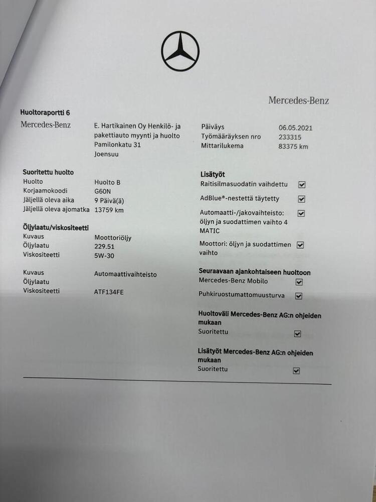 Mercedes-Benz C vaihtoauto