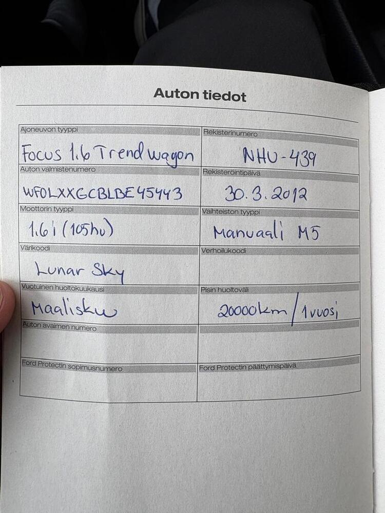 Ford Focus vaihtoauto