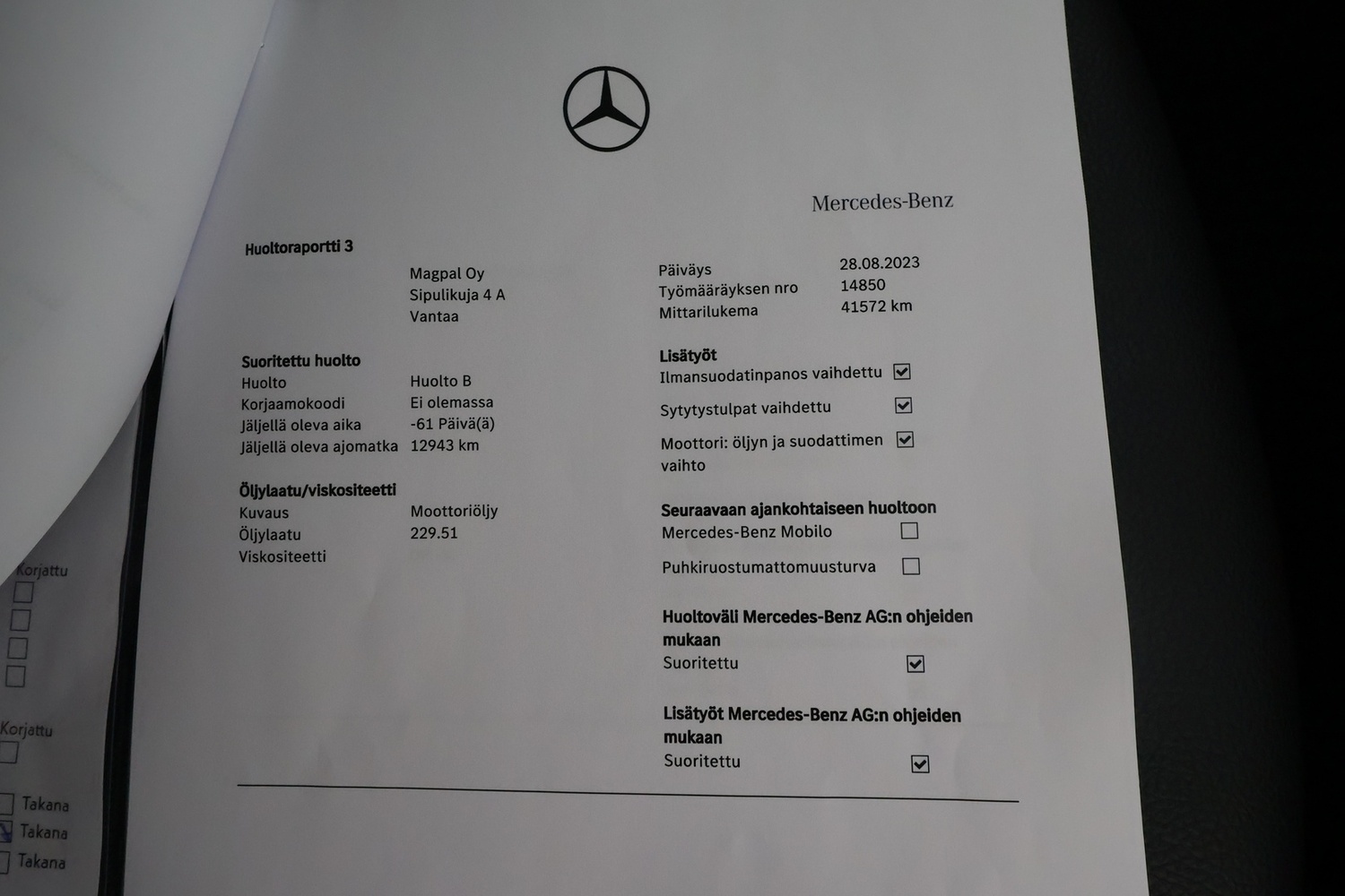 Mercedes-Benz CLA-sarja vaihtoauto