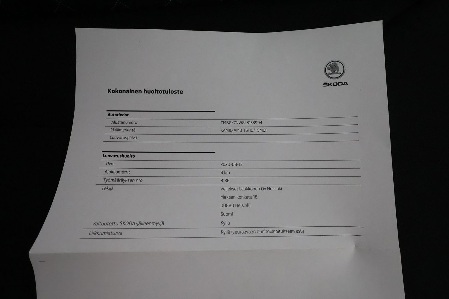 Skoda Kamiq vaihtoauto