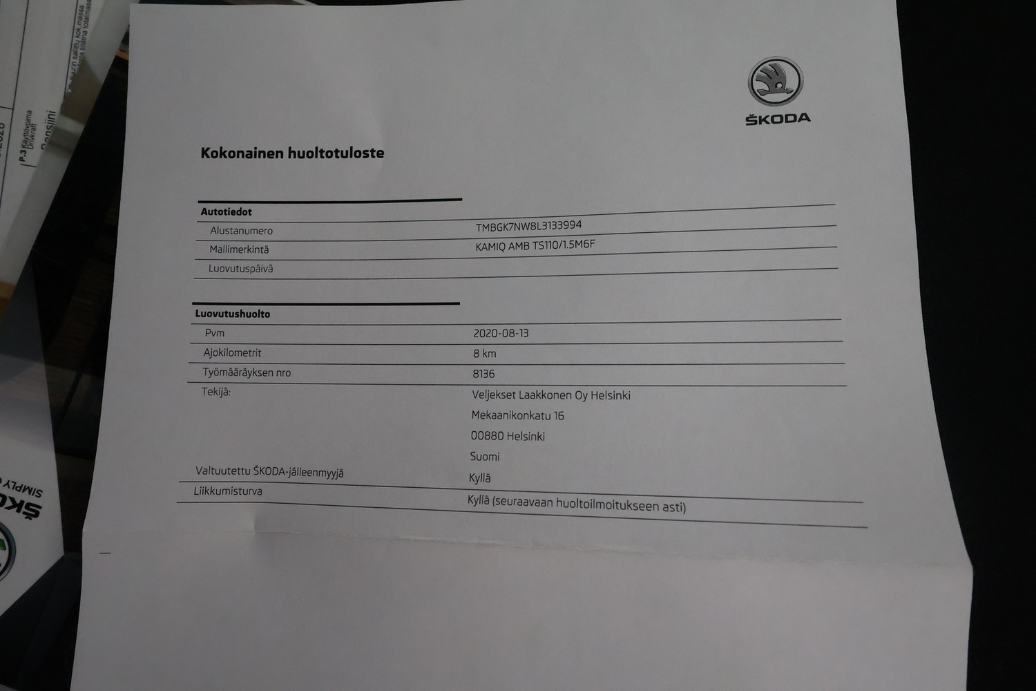 Skoda Kamiq vaihtoauto