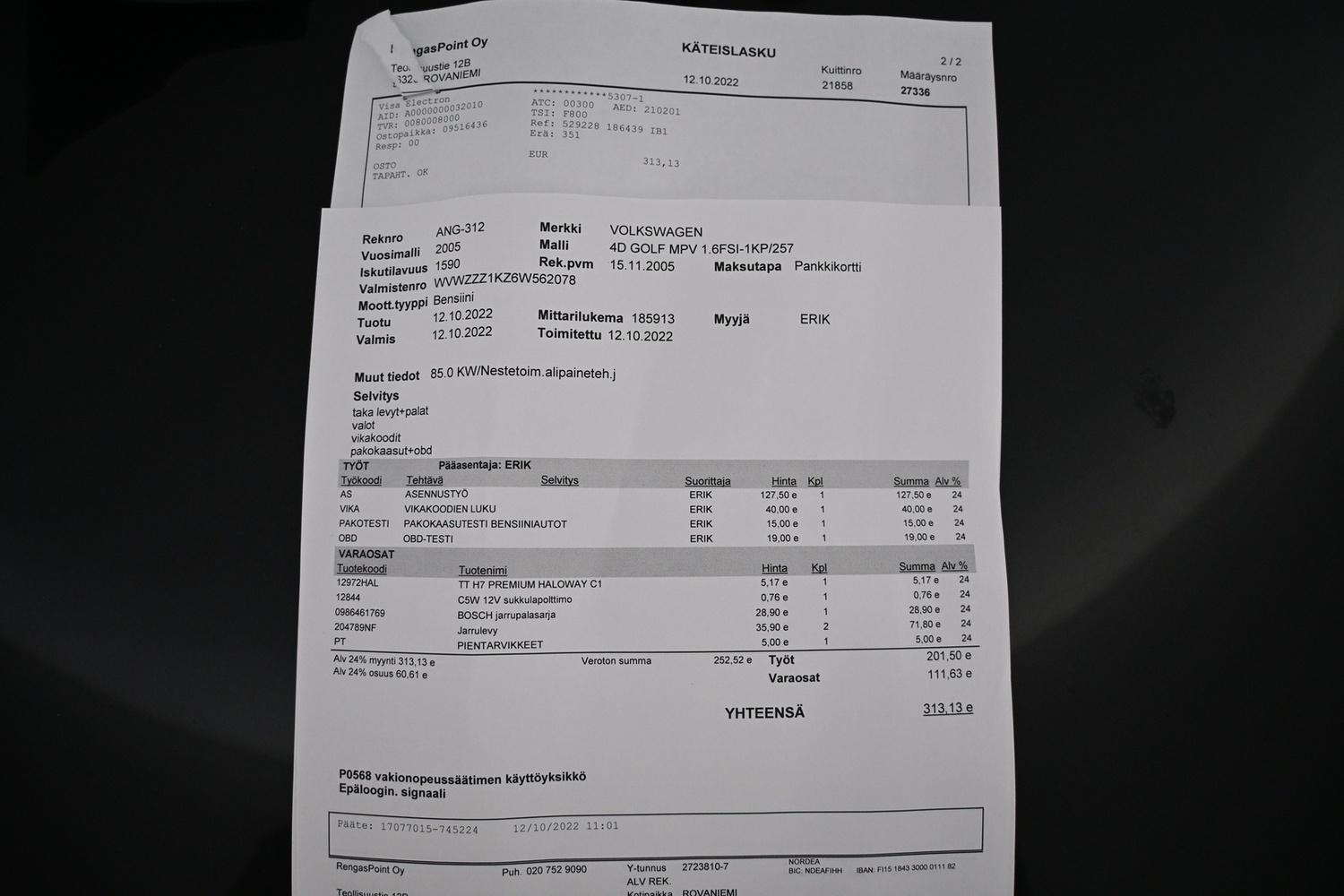 Volkswagen Golf vaihtoauto