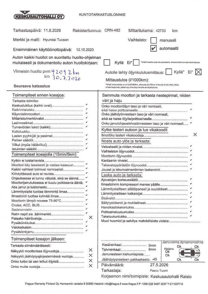 Hyundai Tucson vaihtoauto