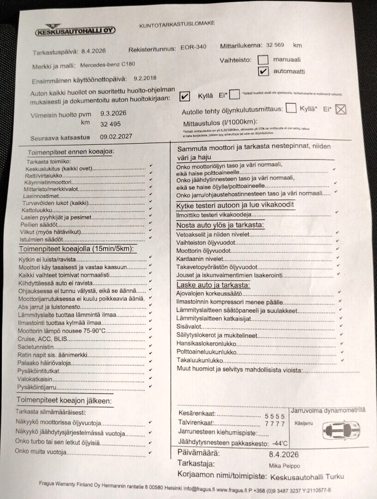 Mercedes-Benz C vaihtoauto