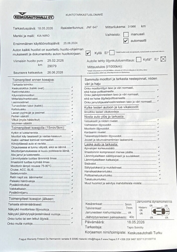Kia Niro vaihtoauto