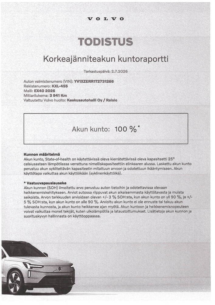 Volvo EX40 vaihtoauto