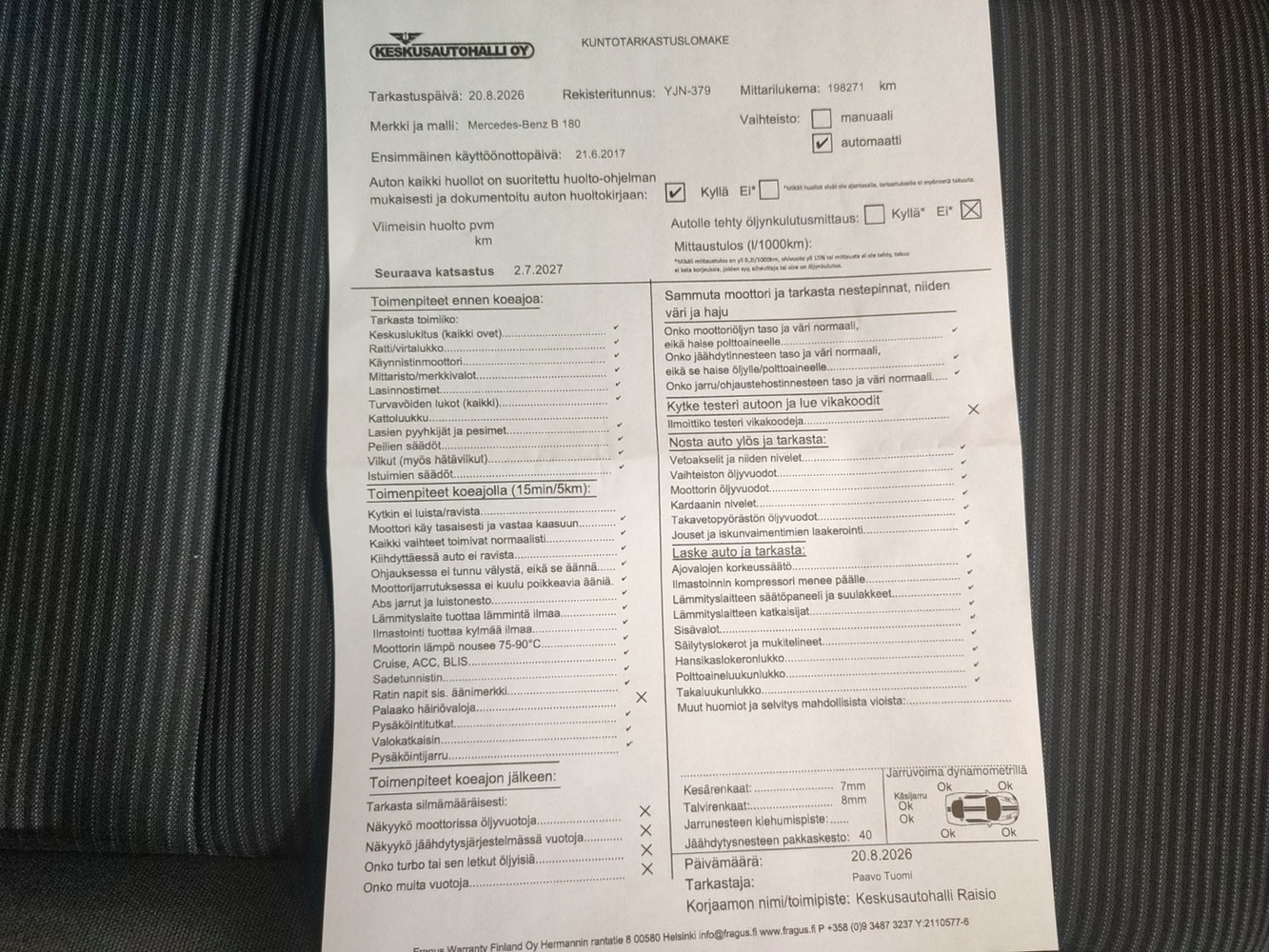 Mercedes-Benz B vaihtoauto
