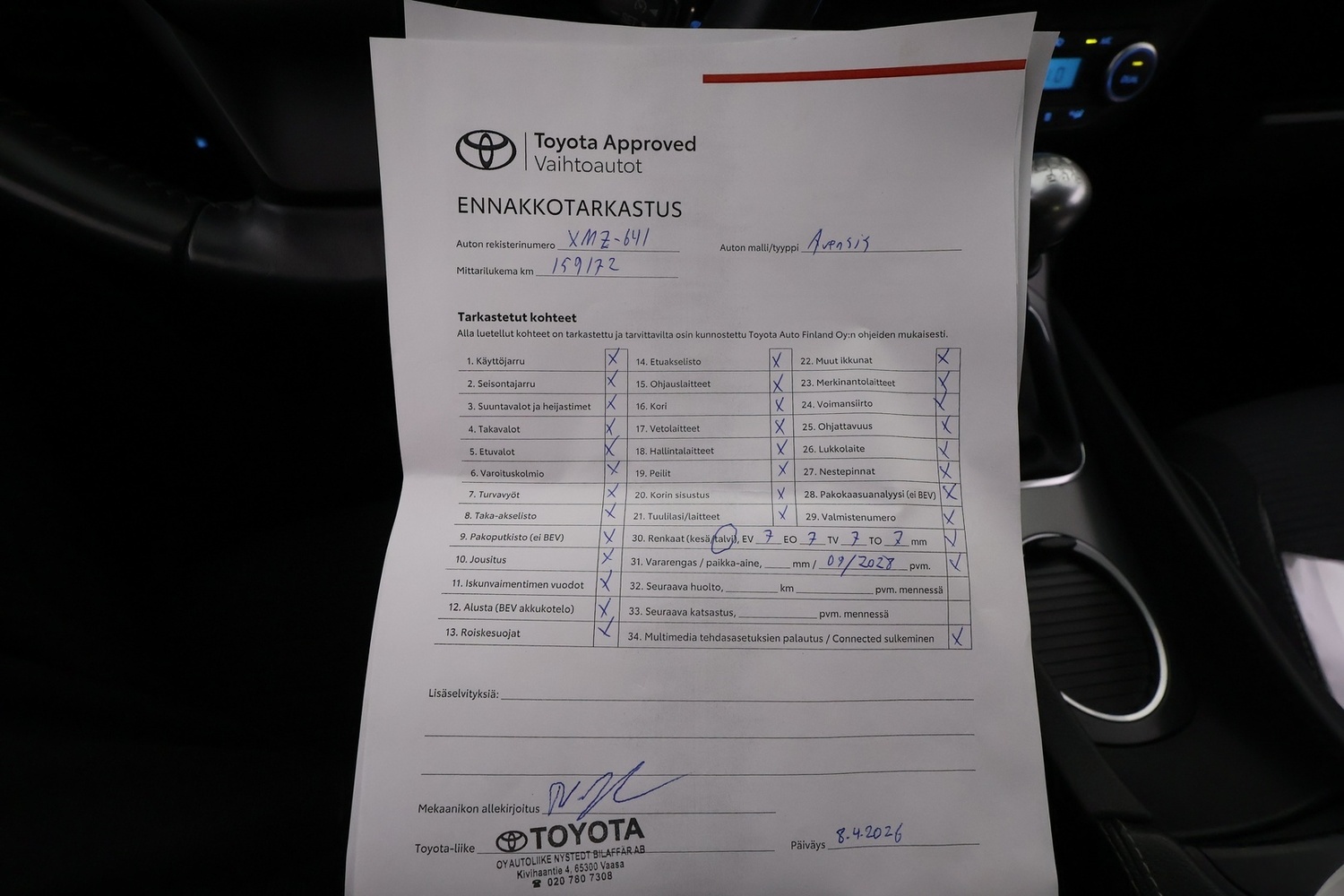 Toyota Avensis vaihtoauto