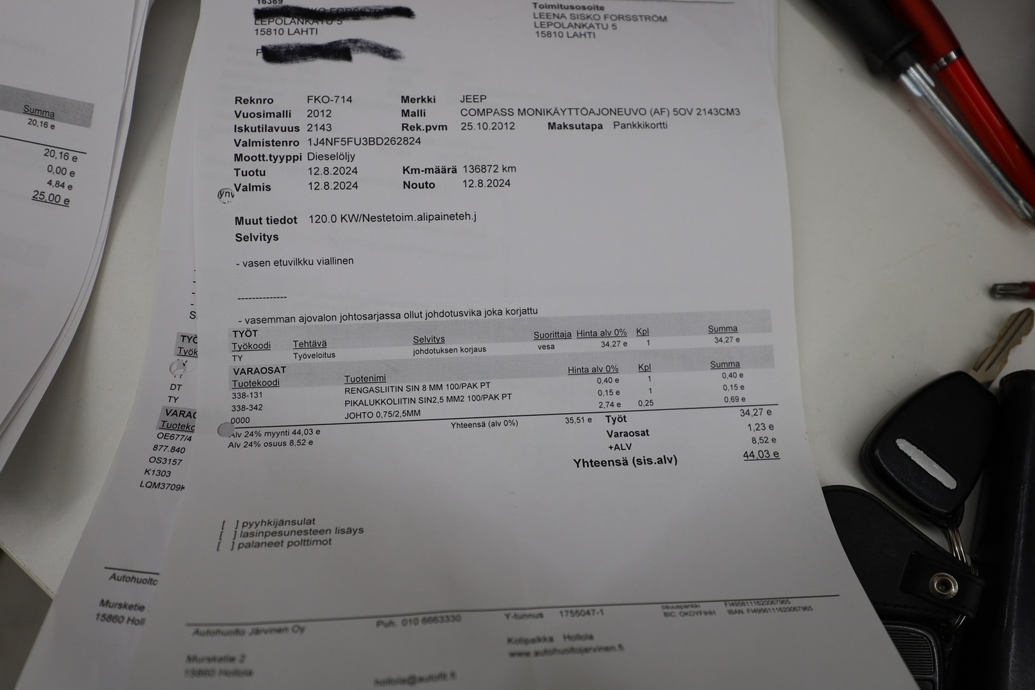 Jeep Compass vaihtoauto