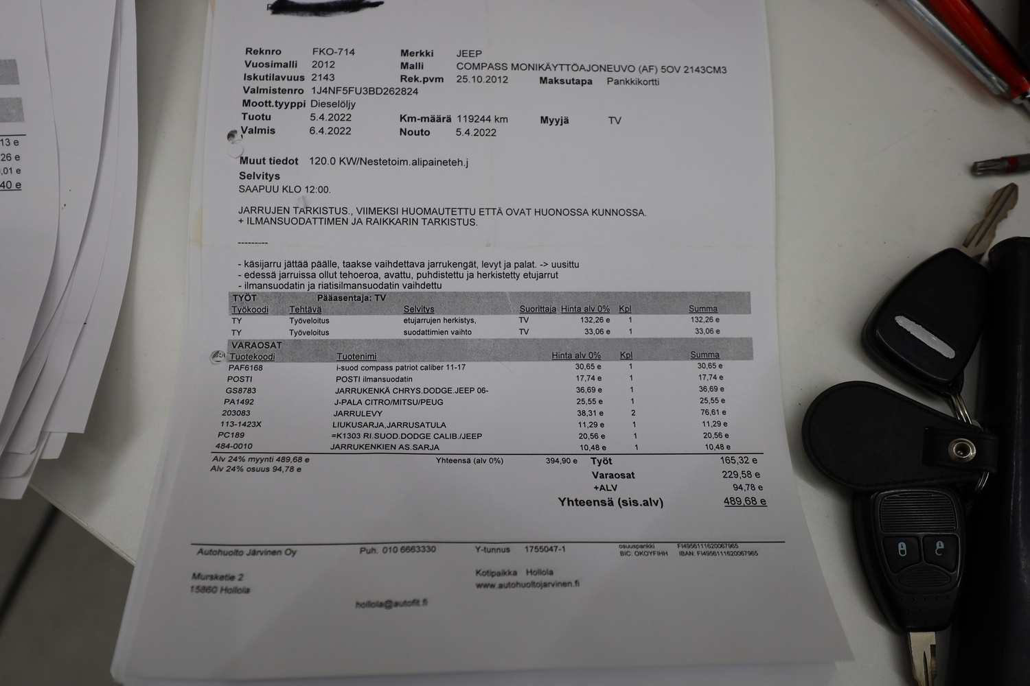 Jeep Compass vaihtoauto