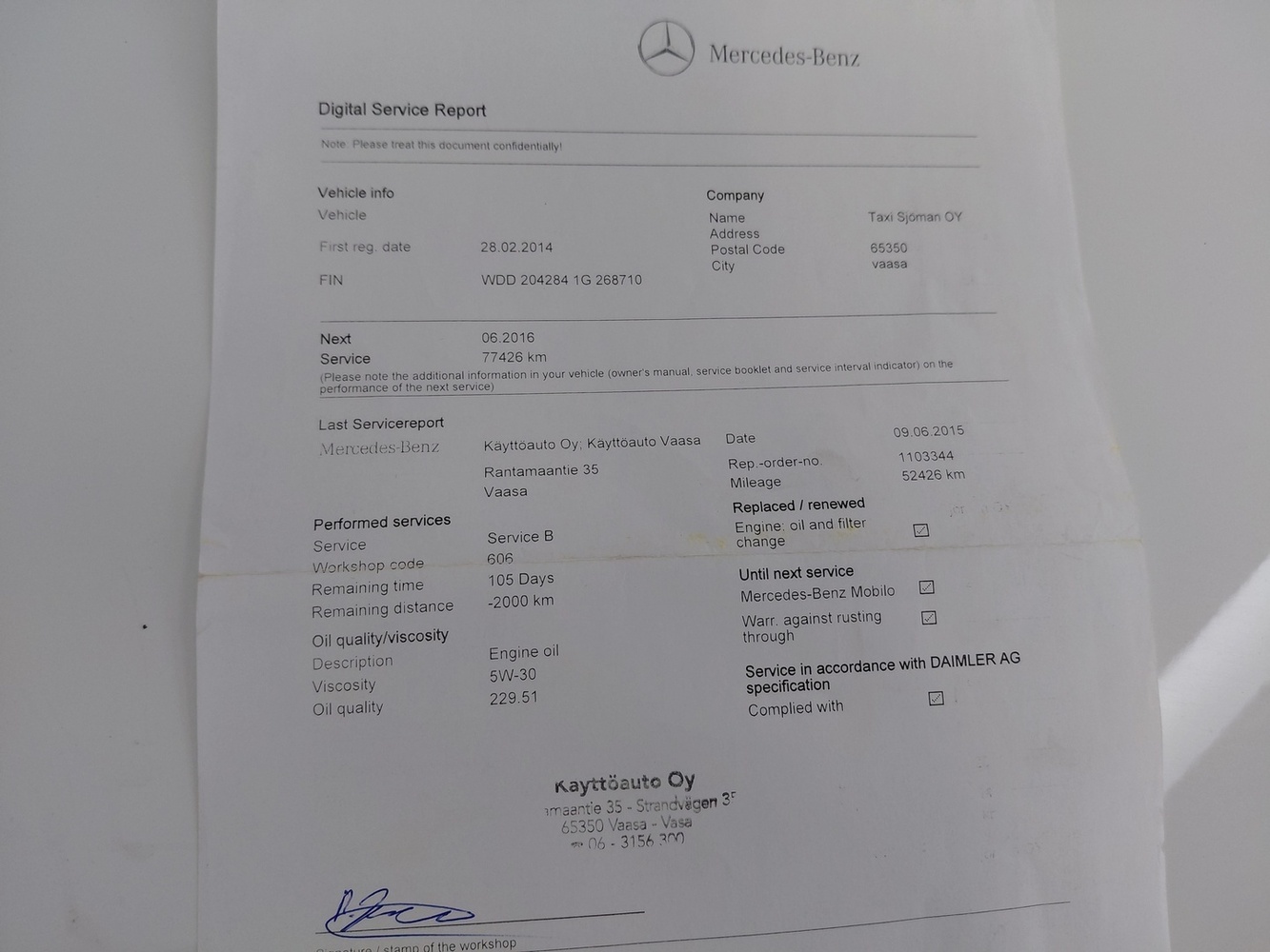 Mercedes-Benz C vaihtoauto