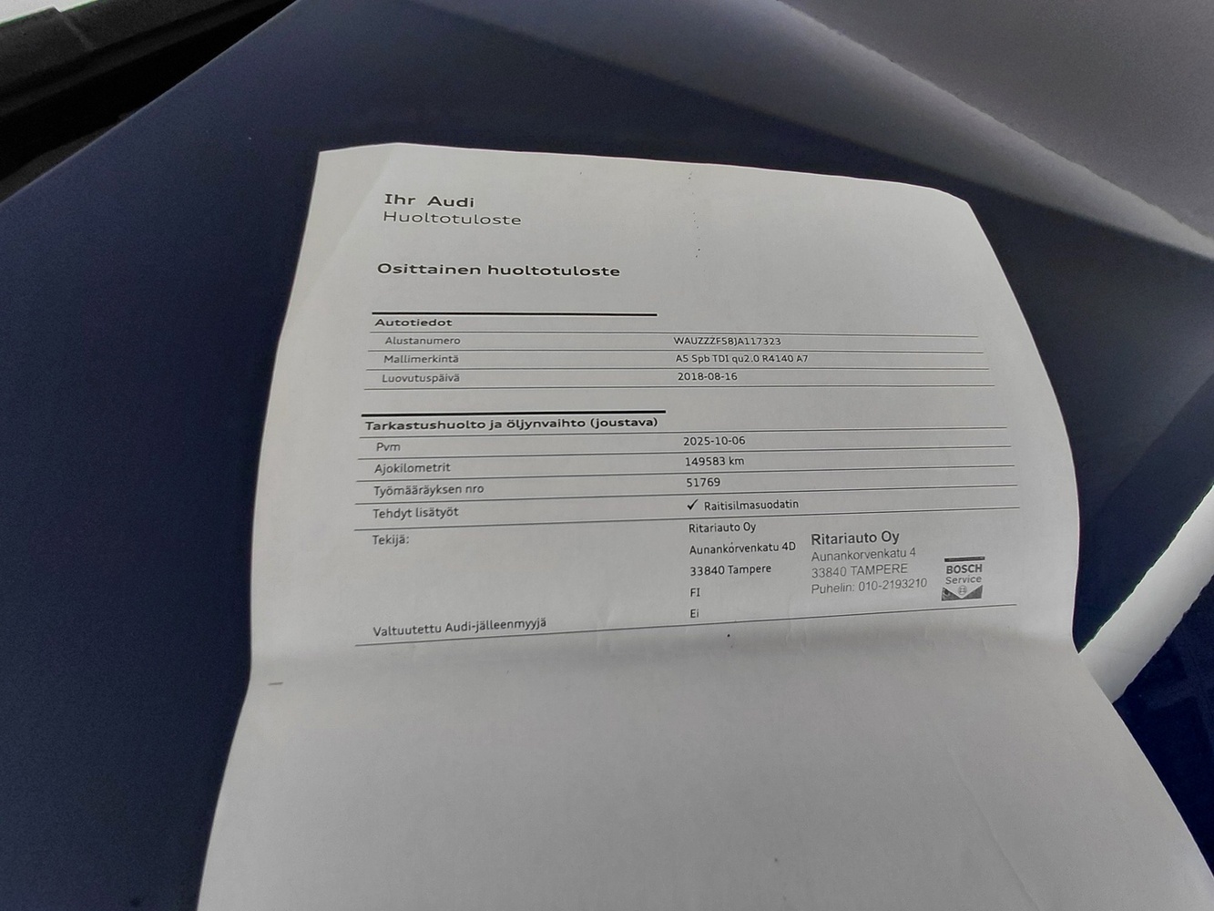 Audi A5 vaihtoauto