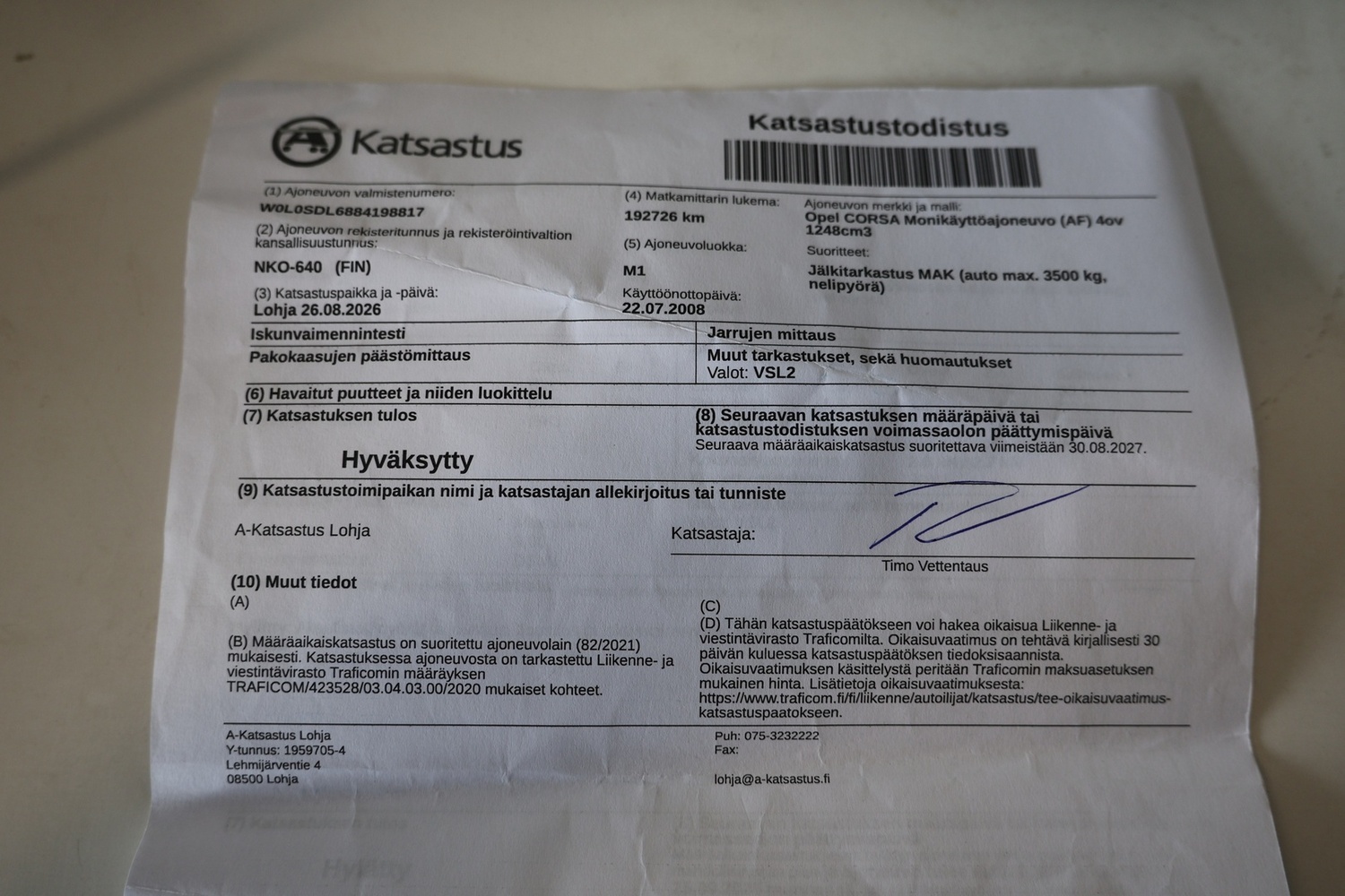 Opel Corsa vaihtoauto