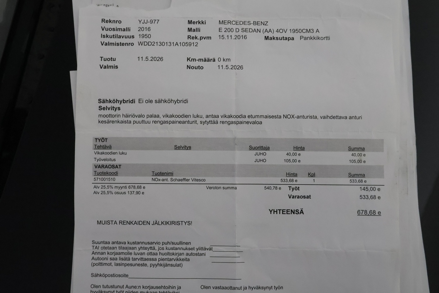 Mercedes-Benz E vaihtoauto