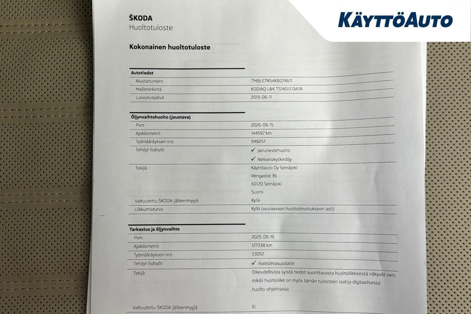 Skoda Kodiaq vaihtoauto