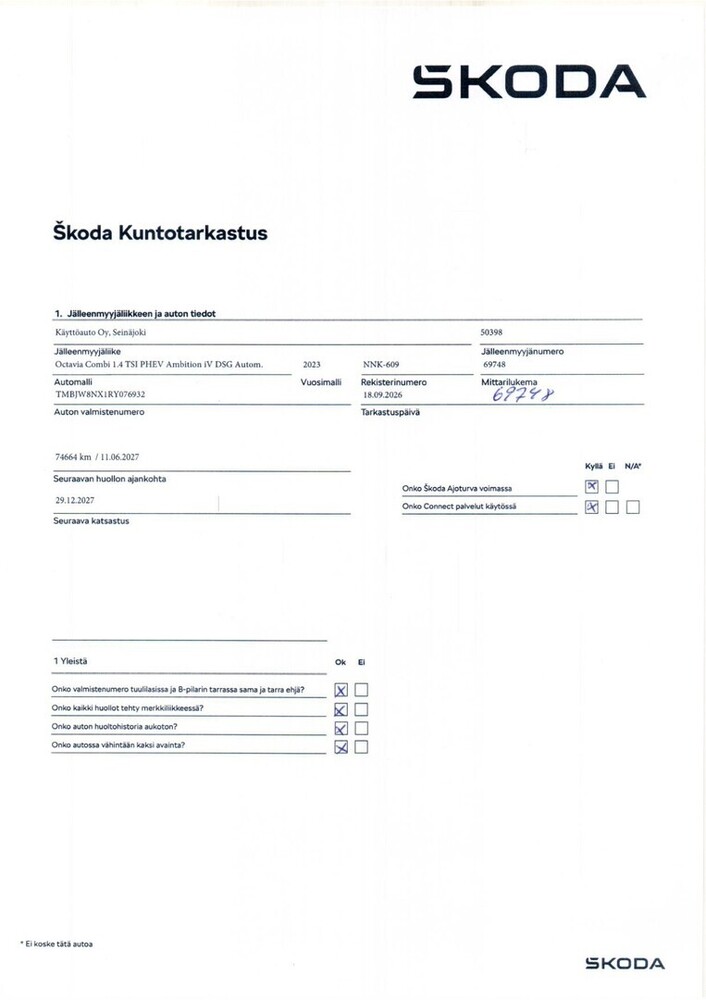 Skoda Octavia vaihtoauto