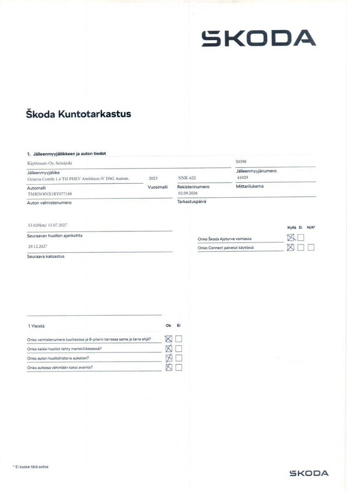 Skoda Octavia vaihtoauto