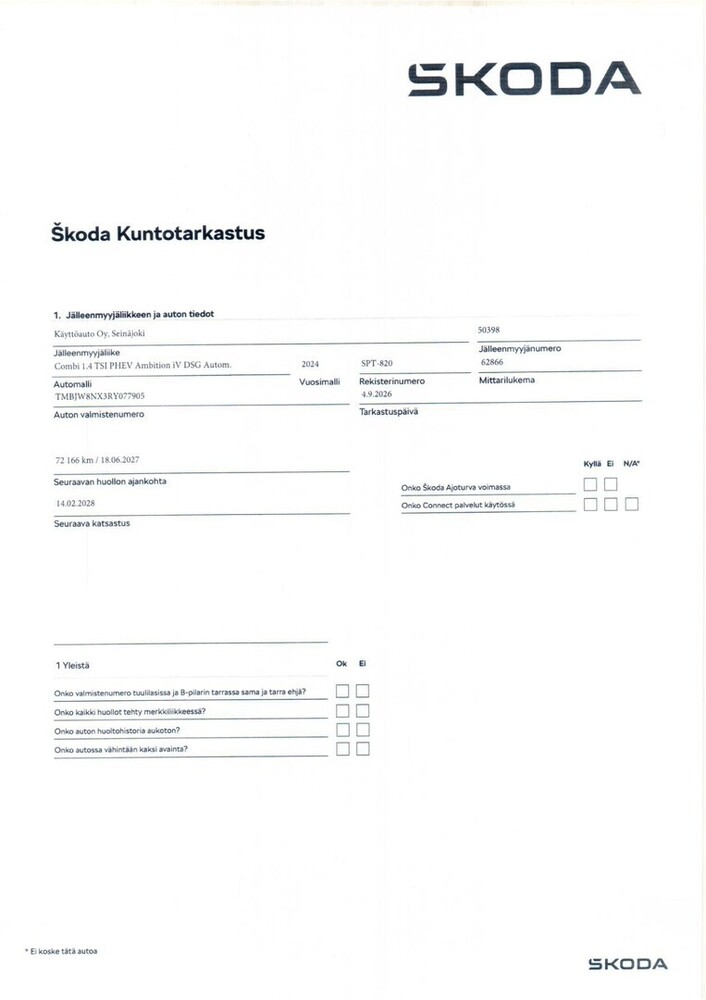 Skoda Octavia vaihtoauto