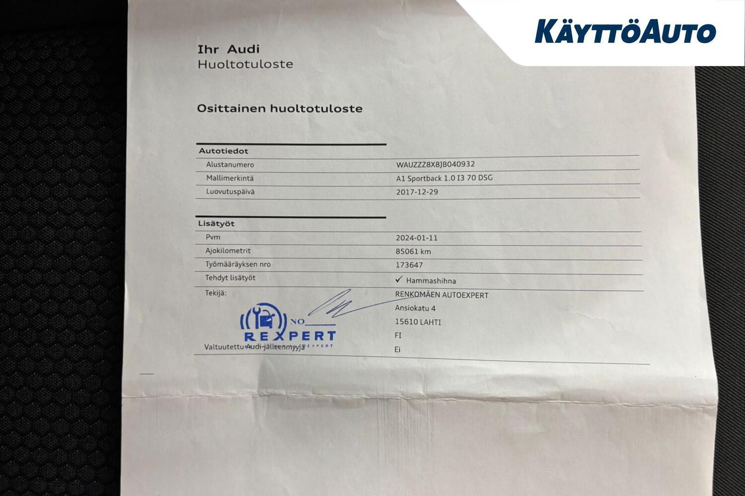 Audi A1 vaihtoauto