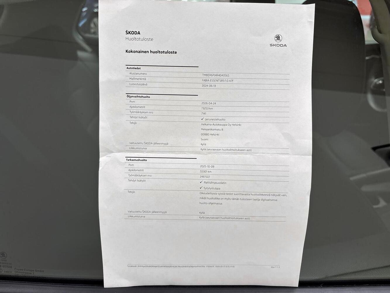 Skoda Fabia vaihtoauto
