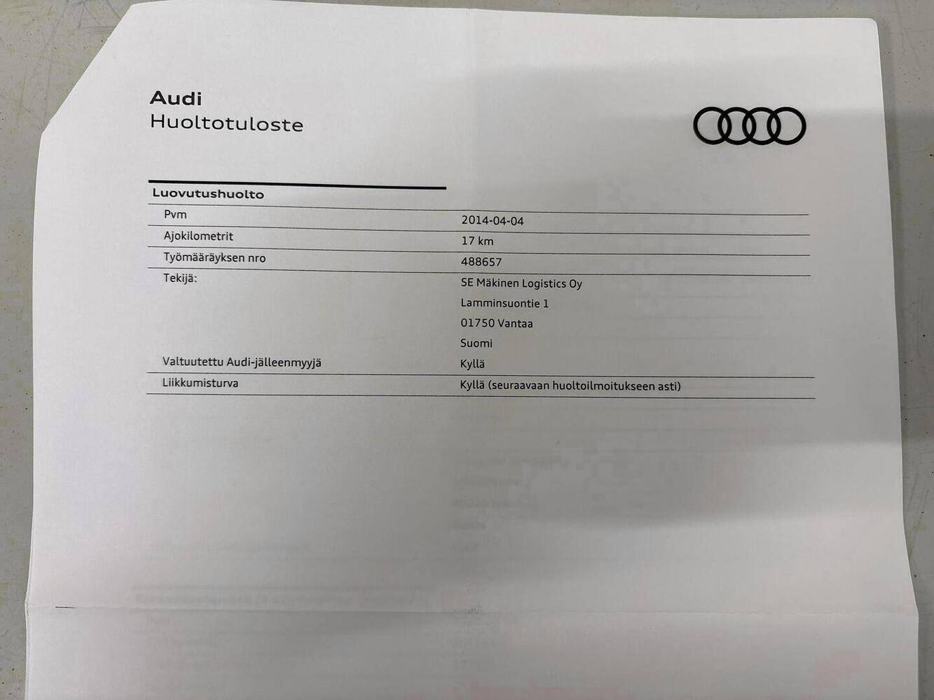 Audi A4 vaihtoauto