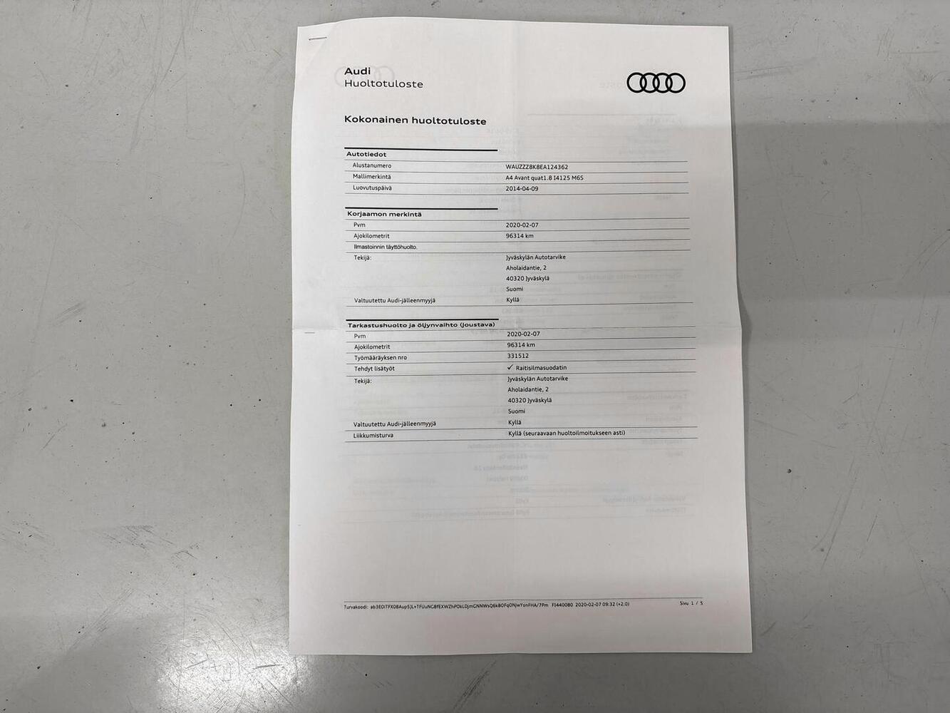 Audi A4 vaihtoauto
