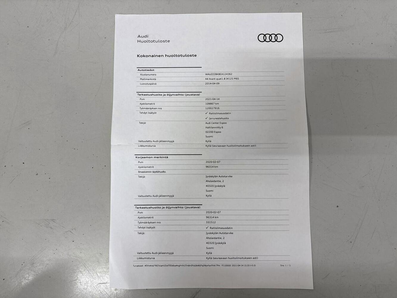 Audi A4 vaihtoauto