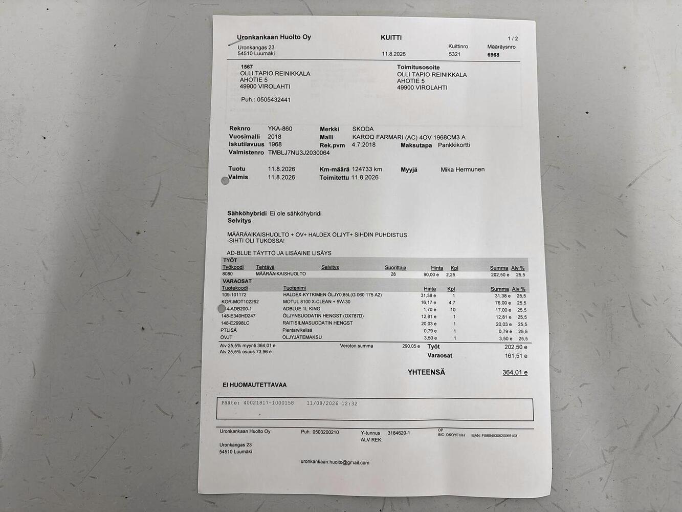 Skoda Karoq vaihtoauto