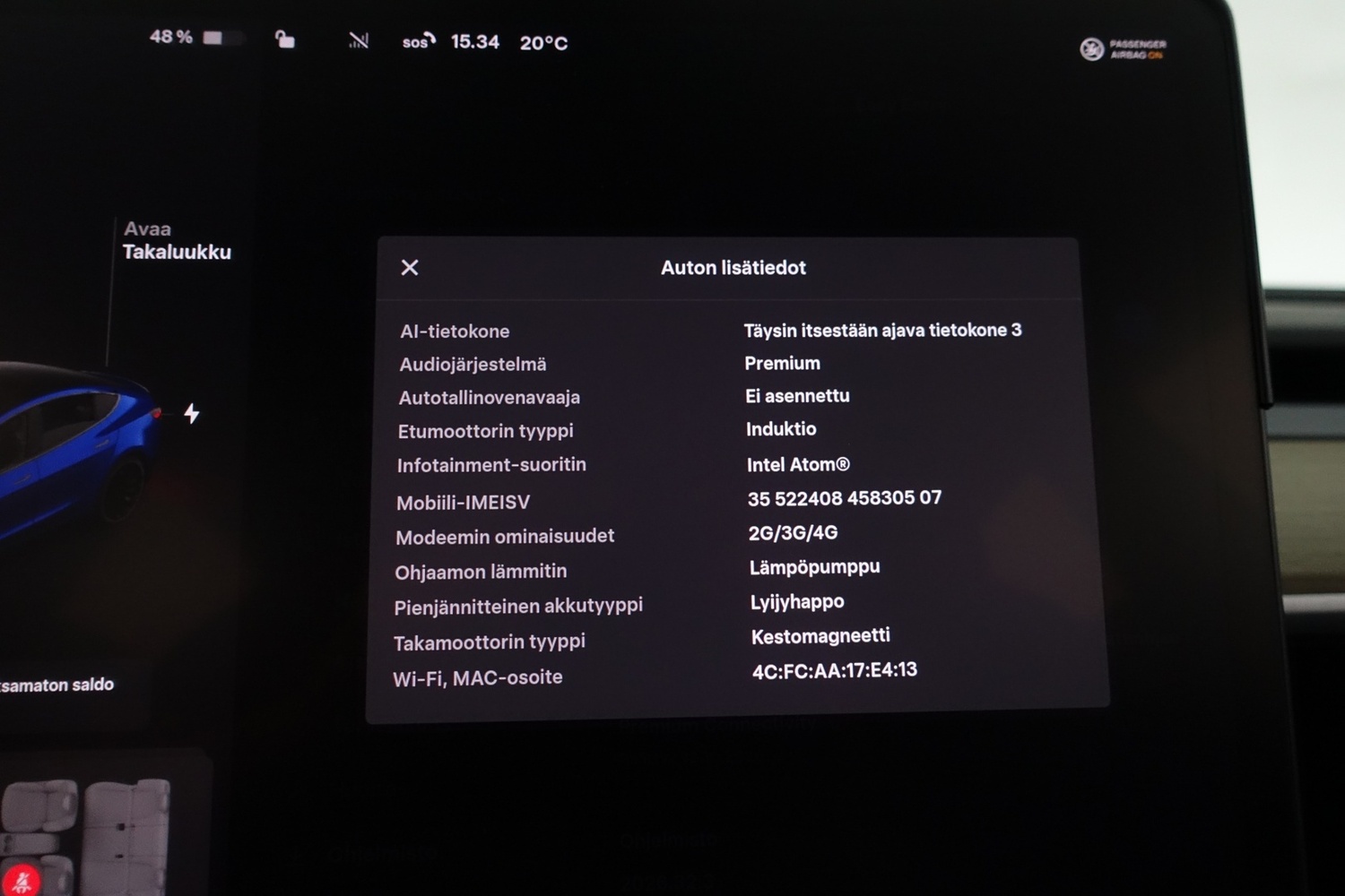 Tesla Model 3 vaihtoauto