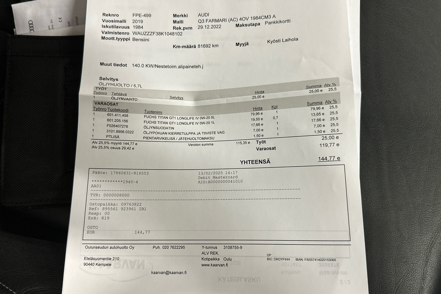 Audi Q3 vaihtoauto