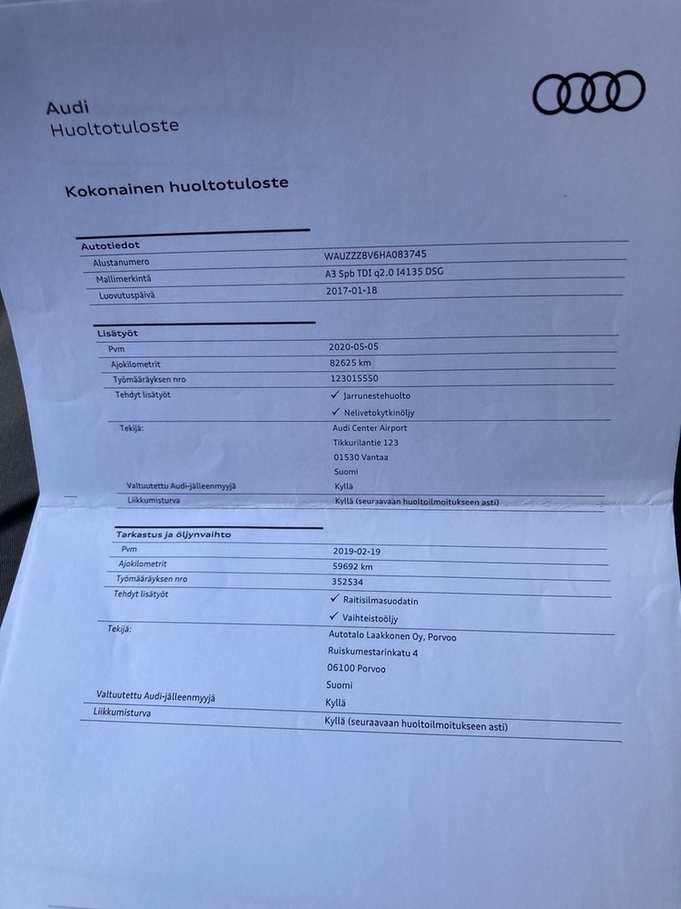 Audi A3 vaihtoauto
