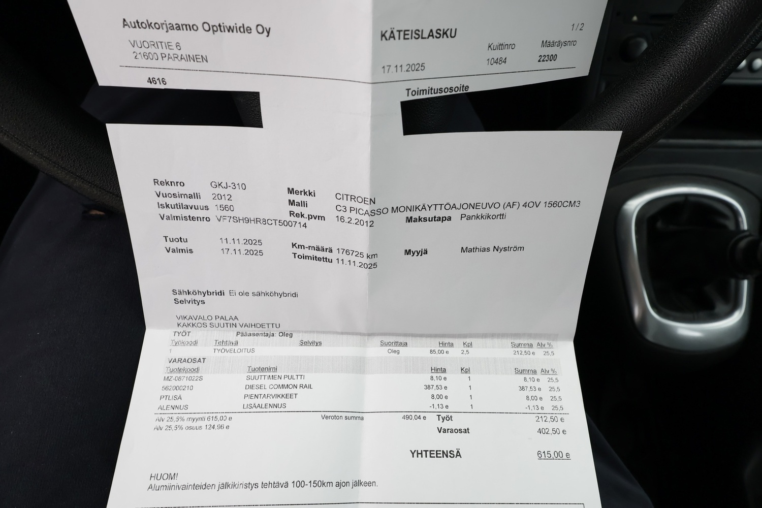 Citroën C3 Picasso vaihtoauto